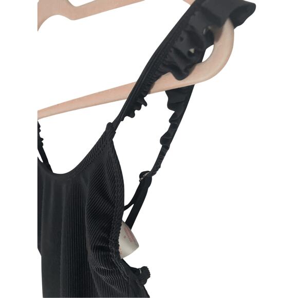 Xhilaration Black One Piece Women's Spandex Bikini S Modest Fitting Beach Resort - Picture 3 of 7